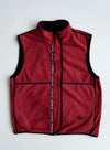 Jack Wolfskin Reversible Fleece Zip-Up Vest – Maroon (L)