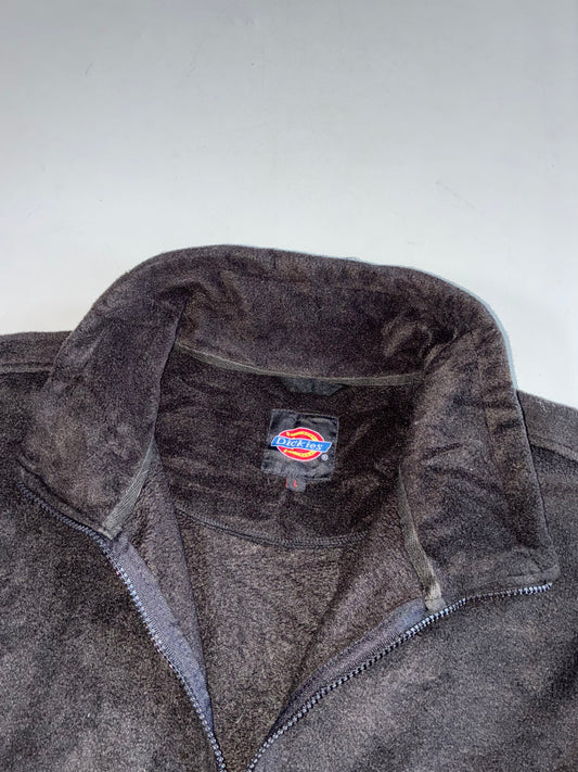 Dickies Black Polar Fleece Zip Jacket(Xl)