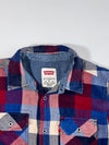 Levi's Red & Blue Buffalo Check Flannel Shirt – (XS)