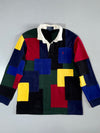 Polo by Ralph Lauren Colorblock Patchwork Rugby Shirt  (L)