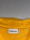 Vintage Reebok Classic Quarter-Zip Polar Fleece – Mustard Yellow/Grey Shoulder Panel (XL/2XL)