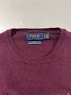 Polo Ralph Lauren Burgundy Merino Wool Crewneck Sweater – (S)