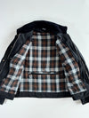 Vintage Spirit Motors Black Military Style Moto Jacket Paded (XS)