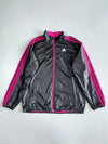 Adidas Vintage 3-Stripe Glossy Windbreaker Track Jacket (M)