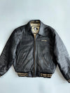 Daven Sportswear Pure Leather Bomber Jacket (L/XL)