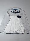 Patagonia Synchilla Snap-T Grey White Fleece Pullover (L)