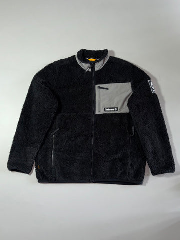 Timberland Black Sherpa Fleece Full Zip Jacket – (XL)