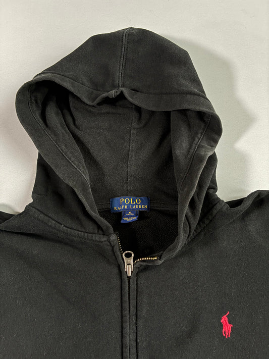 Polo Ralph Lauren | Hooded Zip Jacket | Black (S/M)