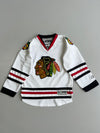 Reebok RBK CCM Chicago Blackhawks NHL Hockey Jersey Away White Youth (S/M)