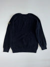 Stone Island Ribbed Knit Raglan Crewneck Sweater – Black (M)