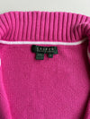 Lauren Ralph Lauren Full-Zip Knit Cardigan – Pink(XL)