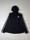 New Balance Logo Tape Black Hooded Track Jacket Women’s (L)