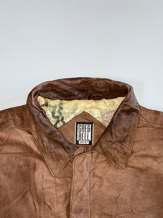 Greg Bell Premium Original Leather Jacket (XL)