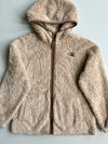 The North Face Beige Teddy Sherpa Fleece Zip Hoodie (S)