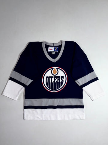 CCM x NHL Edmonton Oilers Navy Hockey Jersey | Youth (M)