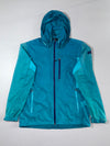 Vintage Millet Teal Blue Hooded Windbreaker Jacket (M)