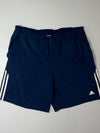 Adidas Vintage 2000s Navy 3-Stripes Woven Shorts (W:36)(L:19)