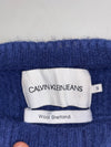 Calvin Klein Jeans | Blue Black Shetland Wool Knit Sweater (S)
