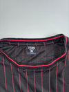 FSBN Chicago 23 Pinstripe Jersey T-Shirt – Black/Red (3XL)