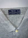 Polo Ralph Lauren Vintage Grey Pique Polo Shirt Classic Fit (XL)