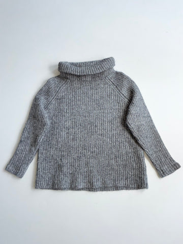 Tommy Hilfiger Grey Chunky Ribbed Turtleneck Sweater  women’s (S)
