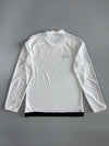 Adidas Climalite 3-Stripe Long Sleeve Football Training Top — White/Black (S/M)
