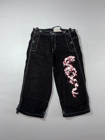 Lefties Dragon Print Cargo Pants (W:34) (L:32)