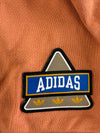 Adidas Originals 1972 Crest Lace-Up Rugby Collar Sweatshirt, Terracotta (M)