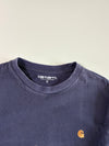 Carhartt WIP Chase Logo Long Sleeve T-Shirt Navy(M)