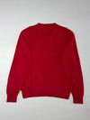 Tommy Hilfiger V-Neck Knit Sweater Red  (L)