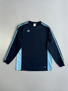 Adidas Japan Market Meiji University Nakano Hachioji 3-Stripe Colorblock Long Sleeve Training Top Navy (L)