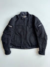 Vanucci Black Textile Motorcycle Riding Jacket – Quilted Liner (XL)