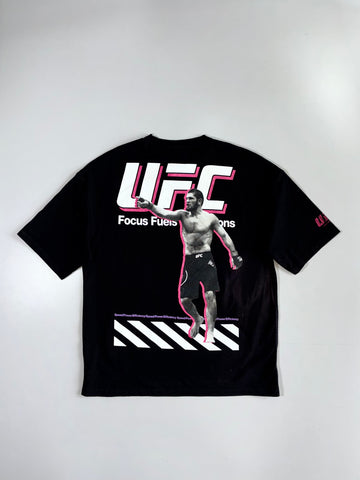 UFC x Bershka “Focus Fuels Champions” Khabib Fighter Graphic Oversized Tee (XL)