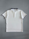 Adidas Club Solid Polo T-Shirt  White with Navy Stripe Tipping (L/XL)