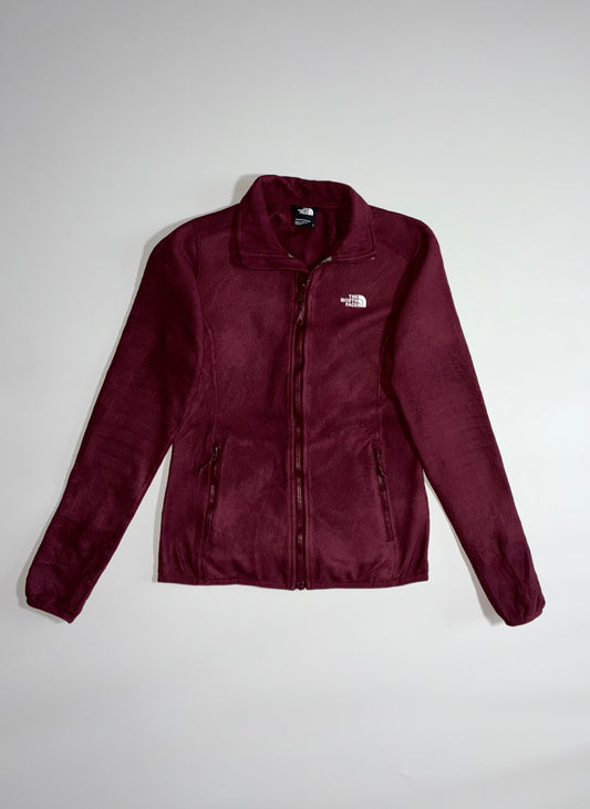The North Face Full-Zip Fleece Jacket – Maroon (XS)