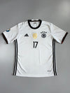 Adidas Germany #17 Boateng Euro 2016 Home Jersey(M)
