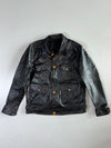 Vintage Horsehide Chrome Hardware Leather Jacket  (M)