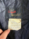 Grey/Black Leather Café Racer Jacket w/ Bristol Lining (Xl)