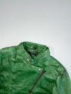 Vintage Ashwood Green Leather Asymmetric Biker Jacket women’s (S)