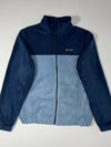 Columbia Colorblock Fleece Full-Zip Jacket – Navy/Slate Blue (L)