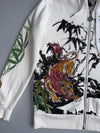 Nippon Blue Japanese Tiger Embroidered Rare Statement Piece (M)