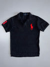 Polo Ralph Lauren Black Big Pony Polo | Red Embroidery (M)