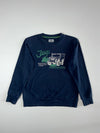 Jeep Spirit Authentic Graphic Crewneck Sweatshirt — Navy (M)