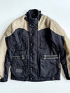 Vintage Xplorer Teflon Motorcycle Riding Jacket – Black & Beige (XL)