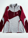 Black Yak Extreme Peak Burgundy & Grey Knit Fleece Half Zip woman’s (XS)