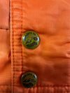 Vintage USS Enterprise Patch Flight Bomber Jacket with Fur Collar – Orange (XL)