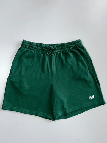 New Balance Forest Green Fleece Shorts elastic waist  (W:30 |L:18)