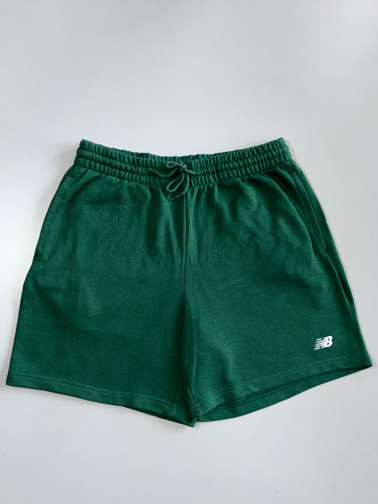 New Balance Forest Green Fleece Shorts elastic waist  (W:30 |L:18)