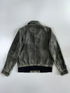 Hugo Boss Distressed Leather Bomber Jacket (M)