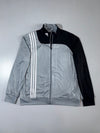 Adidas 3-Stripe Colourblock Track Jacket Grey/Black (L)